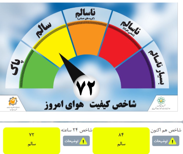 شروع هفته با هوای سالم در مشهد