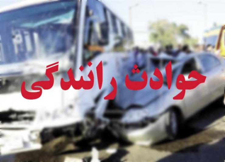 ۹ مصدوم در حادثه واژگونی مینی بوس در محور سبزوار - قوچان