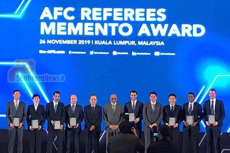 رضا سخندان، کمک داور مطرح مشهدی توسط AFC مورد تقدیر قرار گرفت