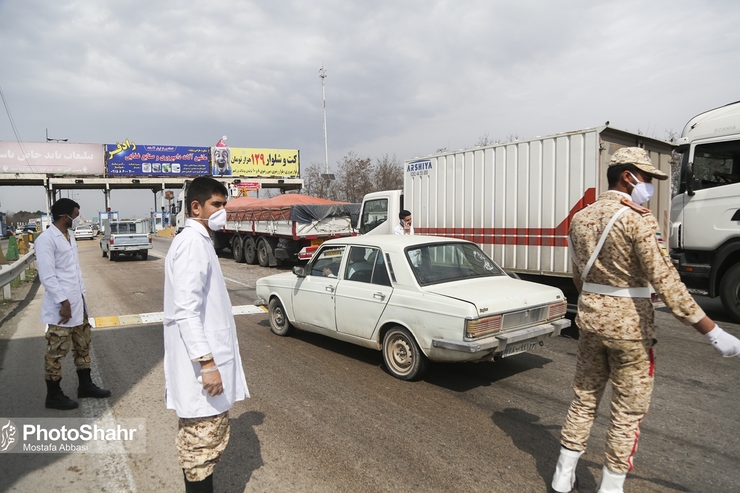 کاهش ورود خودرو به خراسان رضوی پس از اجرای طرح فاصله گذاری اجتماعی