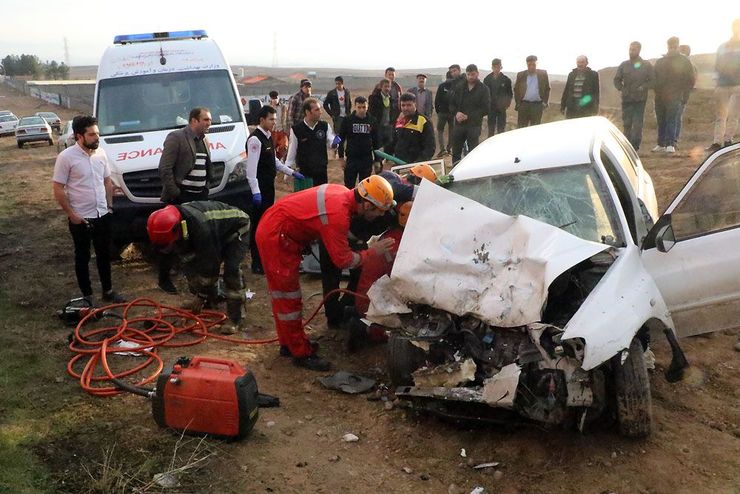 ۶ مصدوم در سانحه رانندگی در جاده مشهد