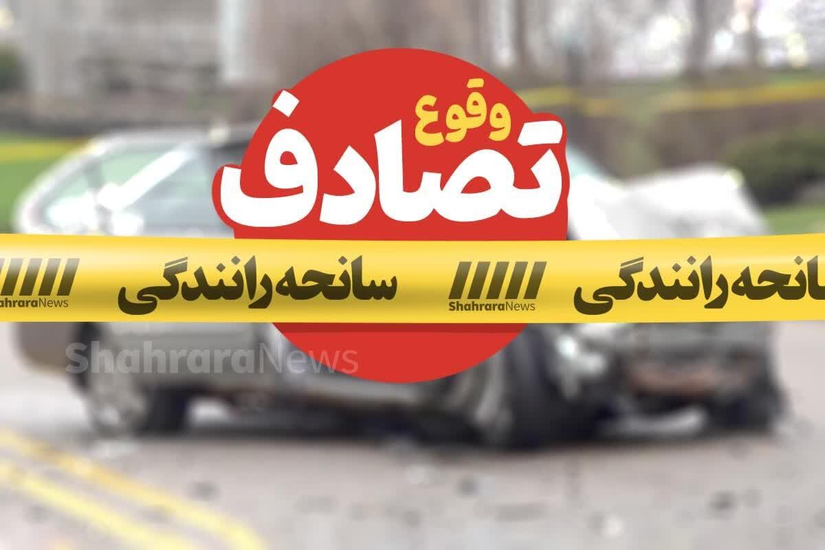 ویدئو | تصادف کامیون با چند خودروی سواری در خواجه ربیع مشهد