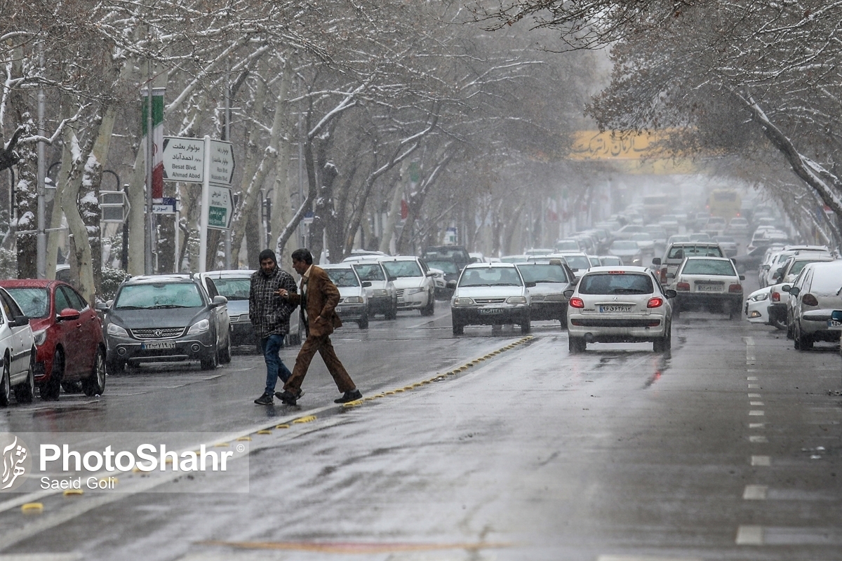 برف و باران در راه خراسان رضوی (۲۱ اسفند ۱۴۰۲)