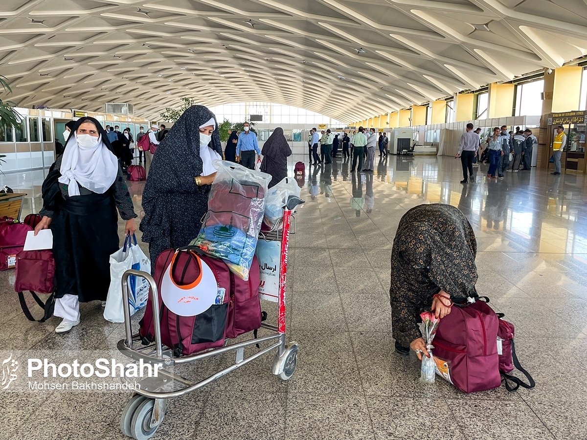 بازگشت «زائران خراسانی» خانه خدا از ۱۸ تیر ماه آغاز می‌شود | خانواده‌ها از ازدحام در فرودگاه خودداری کنند