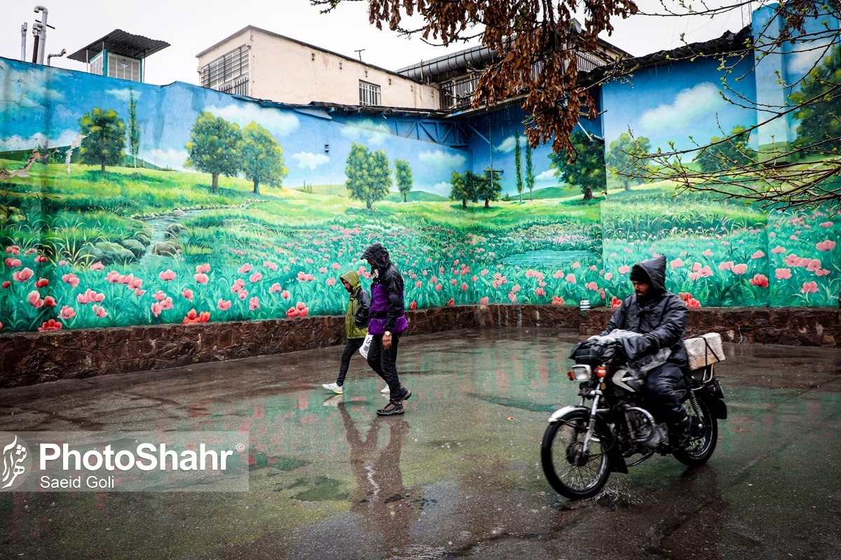 تداوم بارش‌ها و وزش باد شدید در برخی مناطق خراسان رضوی | ماندگاری هوای خنک تا صبح روز سه‌شنبه (۵شهریور۱۴۰۲)