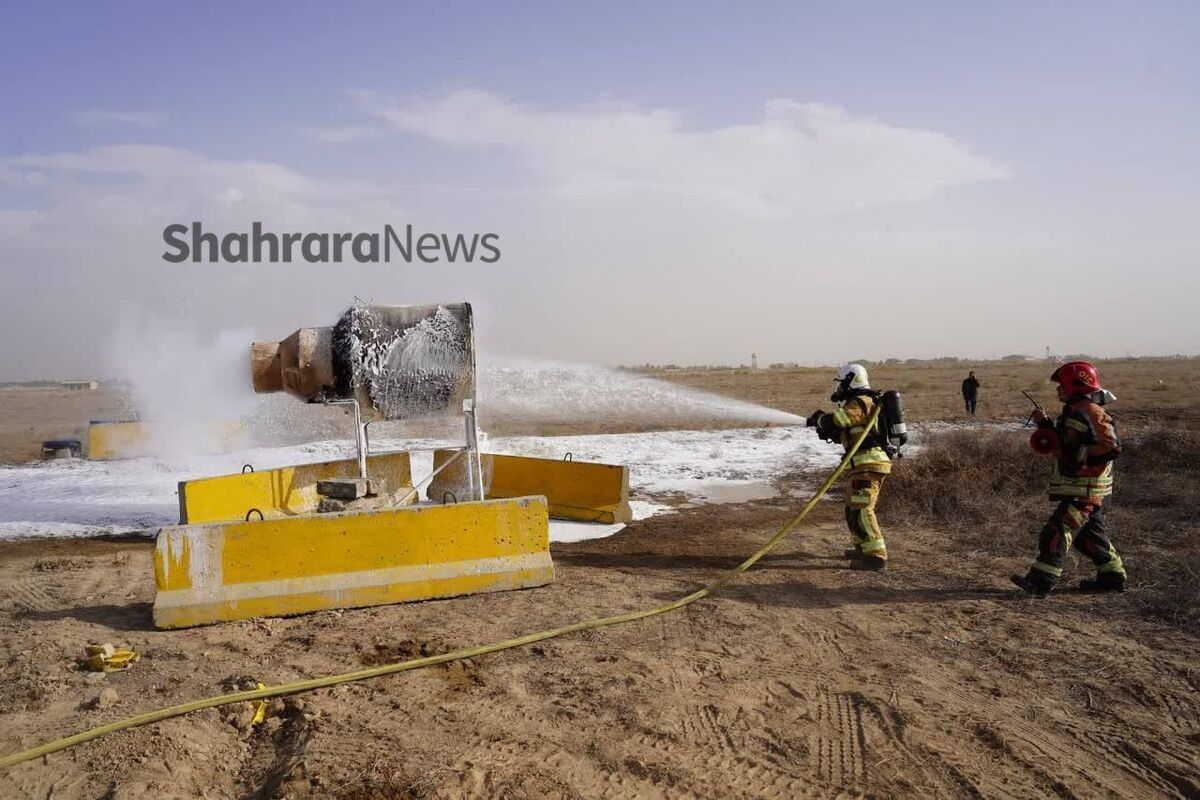 مانور محدود طرح اضطراری فرودگاه شهید هاشمی نژاد مشهد برگزار شد