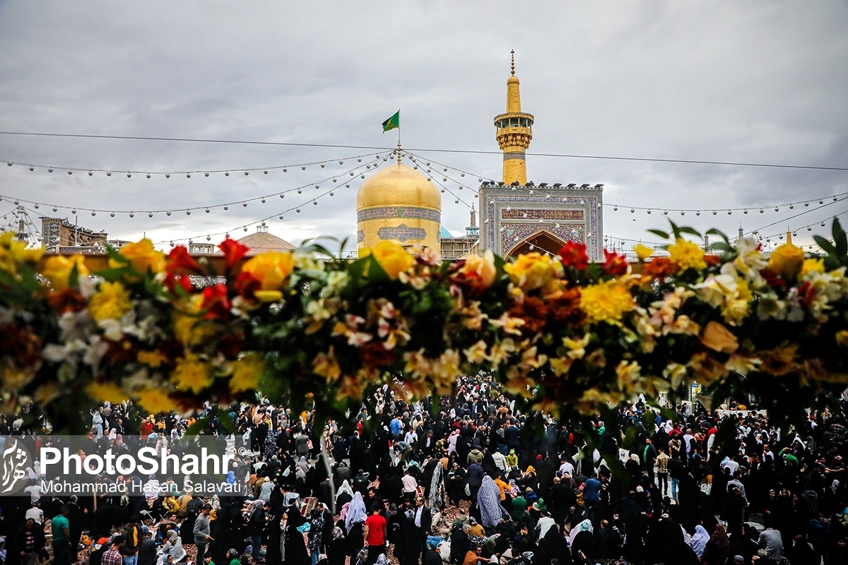 ورود بیش از ۱۱ میلیون‌ زائر به مشهد از ۱۵ اسفند ۱۴۰۲ تاکنون(۱۹ فروردین ۱۴۰۳) | مدت متوسط اقامت زائران در ایام نوروز سه روز بوده است + فیلم