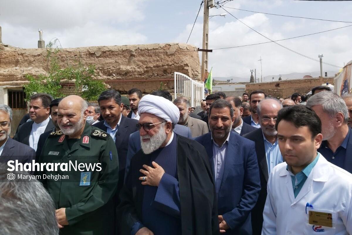 آغاز و بهره‌برداری از ۱۵ پروژه شاخص آستان قدس رضوی در کشور | افتتاح ۴ پروژه در روستای هندل آباد