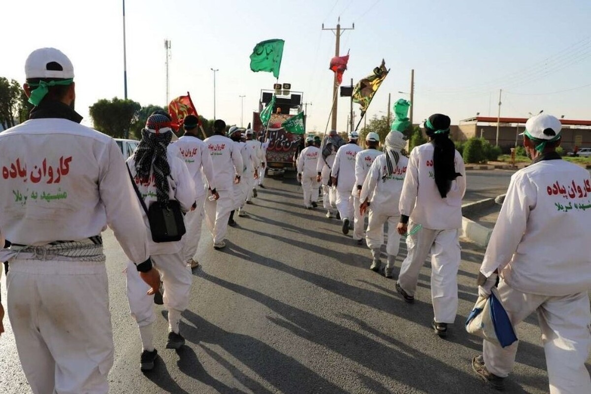 بازگشت کاروان انصارالحسین(ع) از کربلا به مشهد؛ پس از ۷۲ روز پیاده‌روی