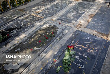 عکس‌هایی از حضور جمعی از سینماگران در قطعه هنرمندان